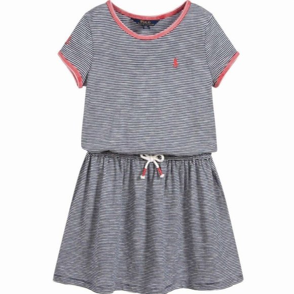 Polo Ralph Lauren Other - POLO Ralph Lauren Striped Jersey T-Shirt Dress Navy